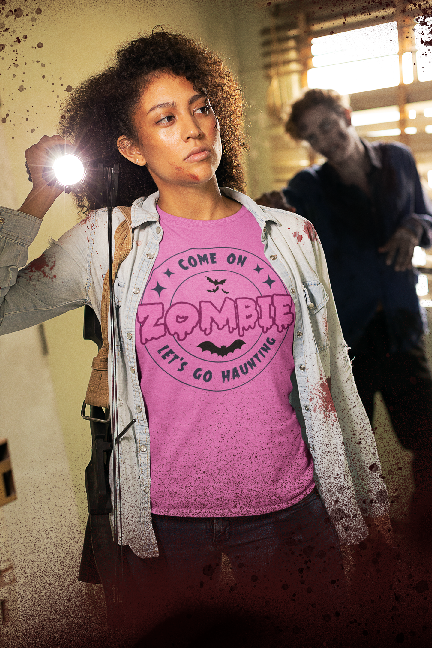Come On Zombie Let's Go Haunting | Fall Shirt | Cotton Tee Shirt | Halloween Shirt
