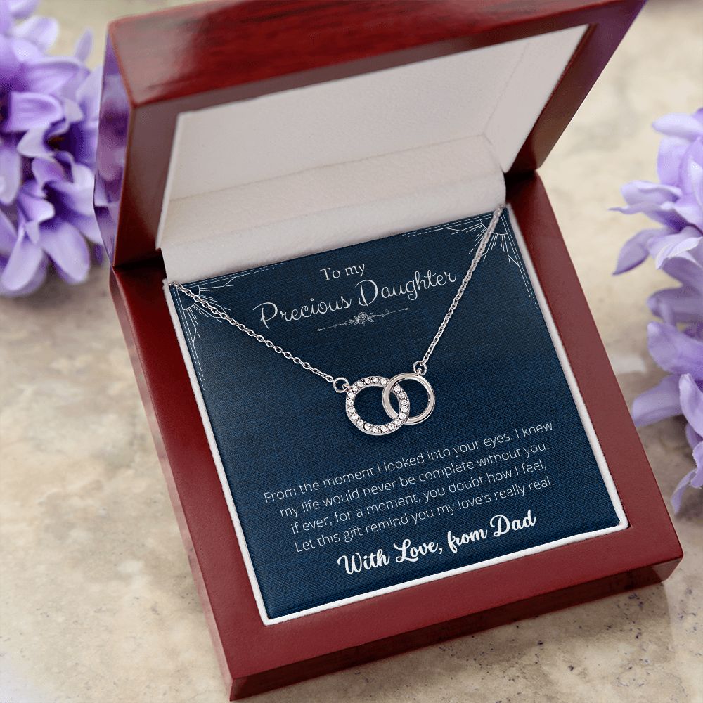 My Love's Really Real - Perfect Pair Necklace, To My Precious Daughter, Gift for Daughter, from Dad