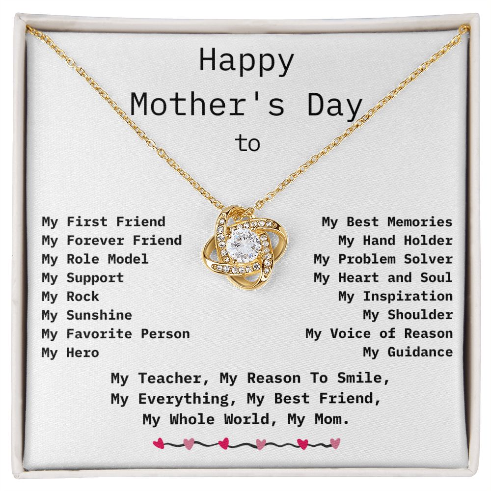 "My Whole World, My Mom"- Mother's Day gift from Son to Mom/Mother's Day gift from Daughter to Mom -
