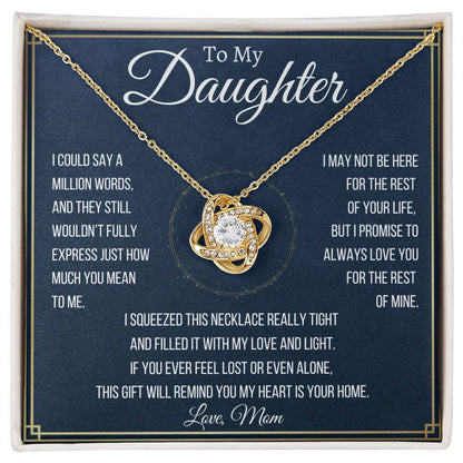 My Heart Is Your Home - Gift to Daughter From Mom - Christmas Gift, Graduation Gift, Birthday Gift, Wedding Gift