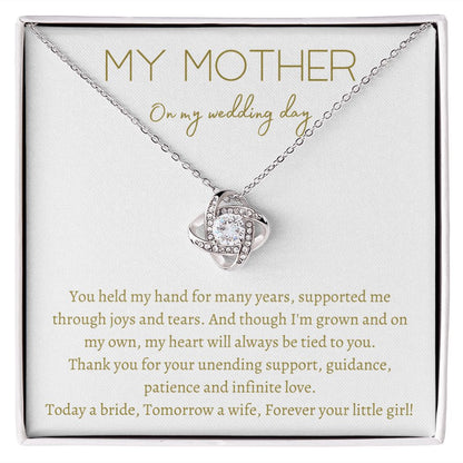My Mother-Gift for Mother on wedding day- gift for Mother Of The Bride - Gift from Daughter to Mom
